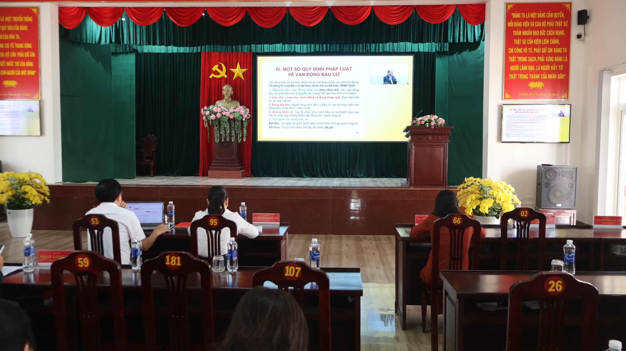 Tập huấn về cách thức xây dựng Chương trình hành động và kỹ năng thuyết trình trước cử tri cho người ứng cử đại biểu Quốc hội khóa XVI và đại biểu Hội đồng nhân dân các cấp nhiệm kỳ 2026 - 2031 thuộc khối Mặt trận Tổ quốc Việt Nam tỉnh Đắk Lắk