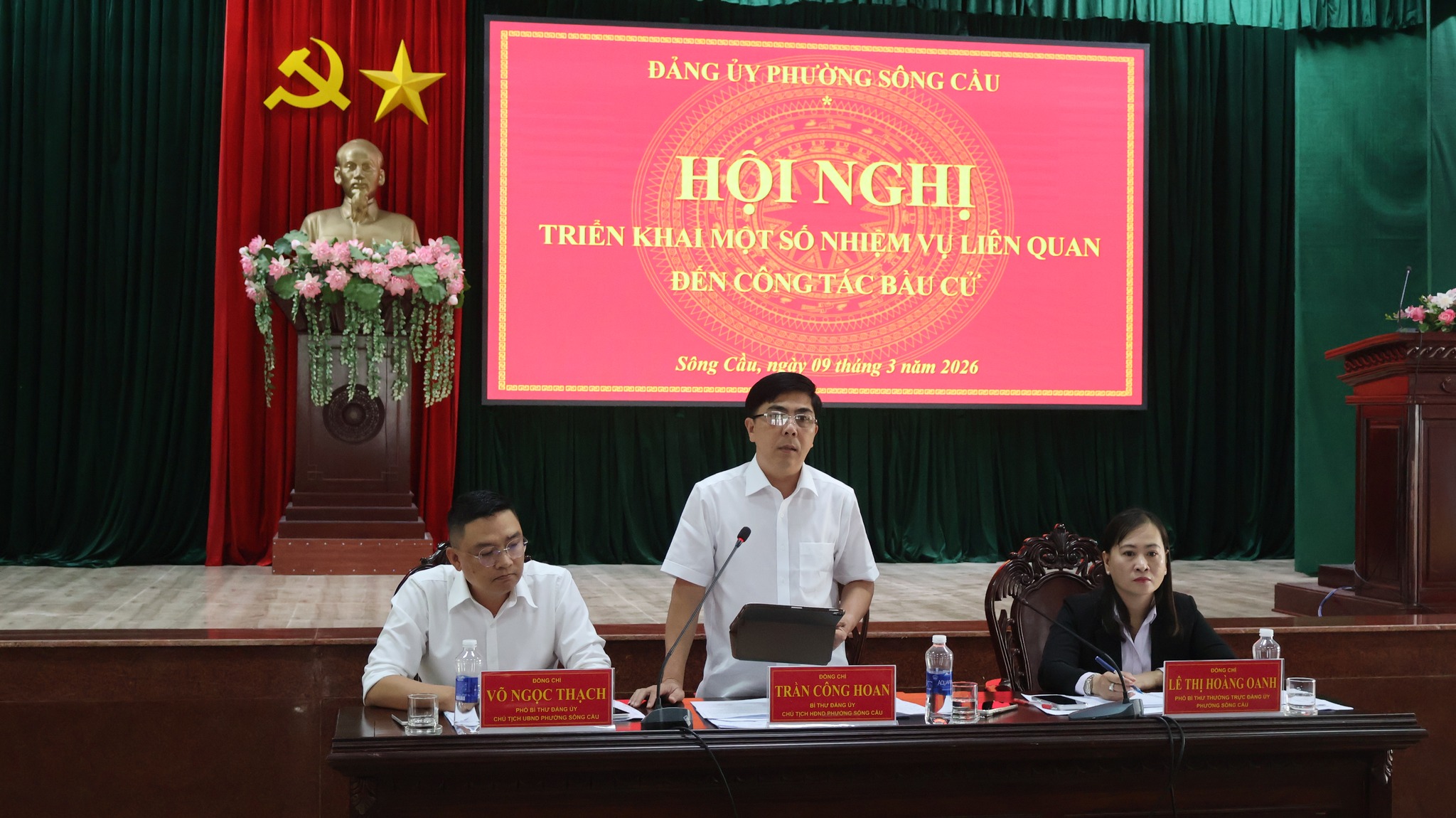 Phường Sông Cầu triển khai một số nhiệm vụ liên quan đến công tác bầu cử