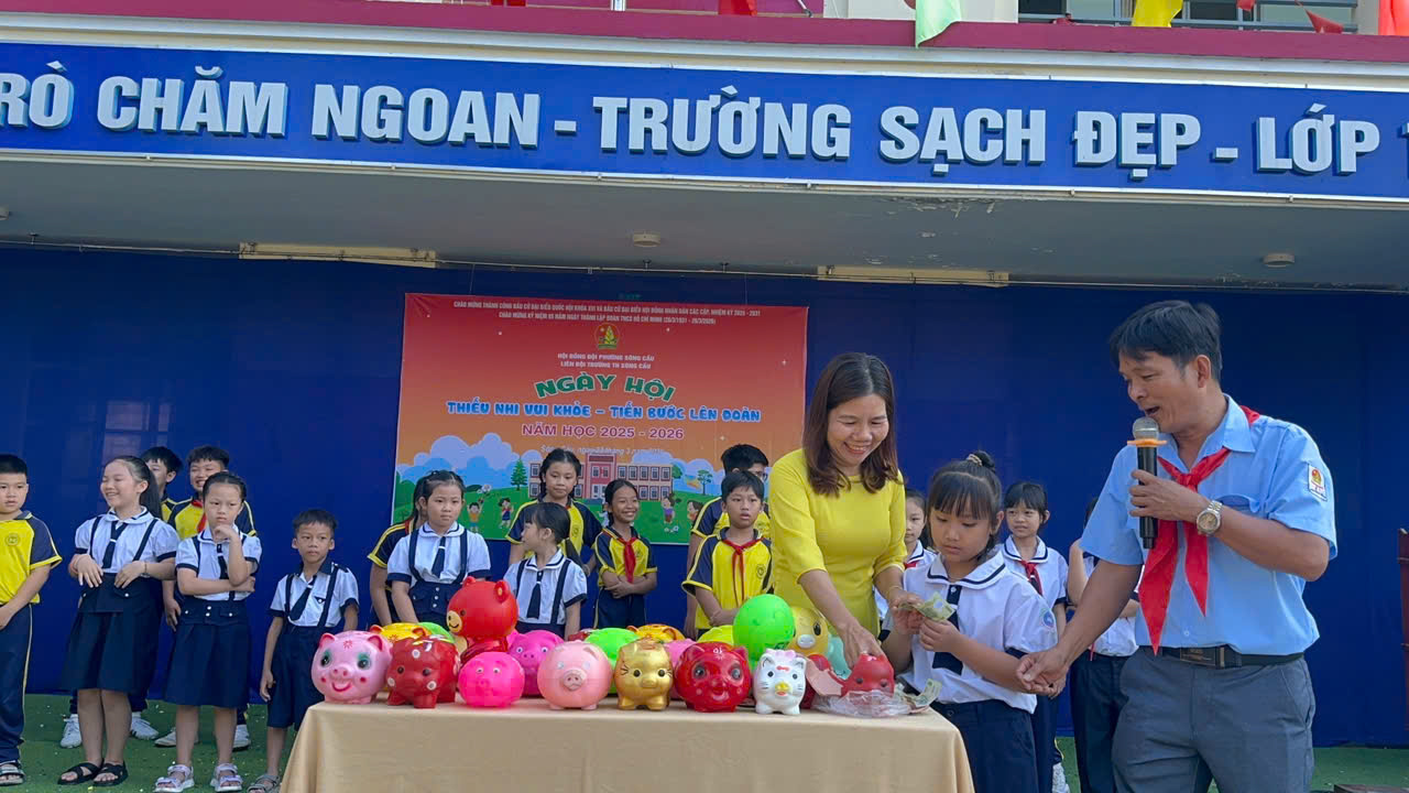 Liên đội Trường Tiểu học Sông Cầu tổ chức Ngày hội “Thiếu nhi vui khỏe – Tiến bước lên Đoàn”