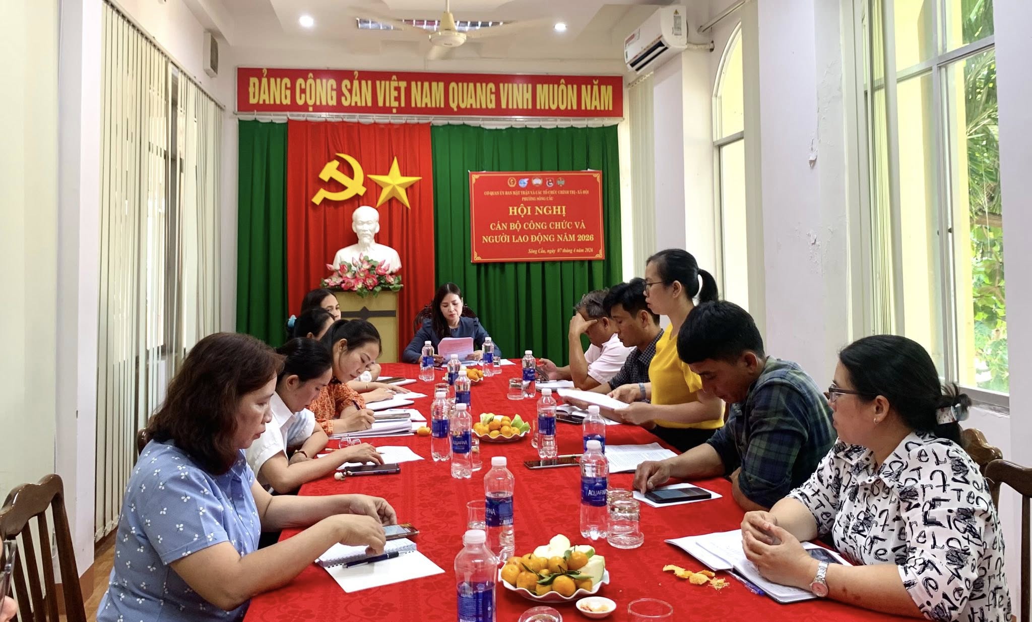 Hội nghị Cán bộ, công chức, người lao động cơ quan UB MTTQ Việt Nam phường Sông Cầu