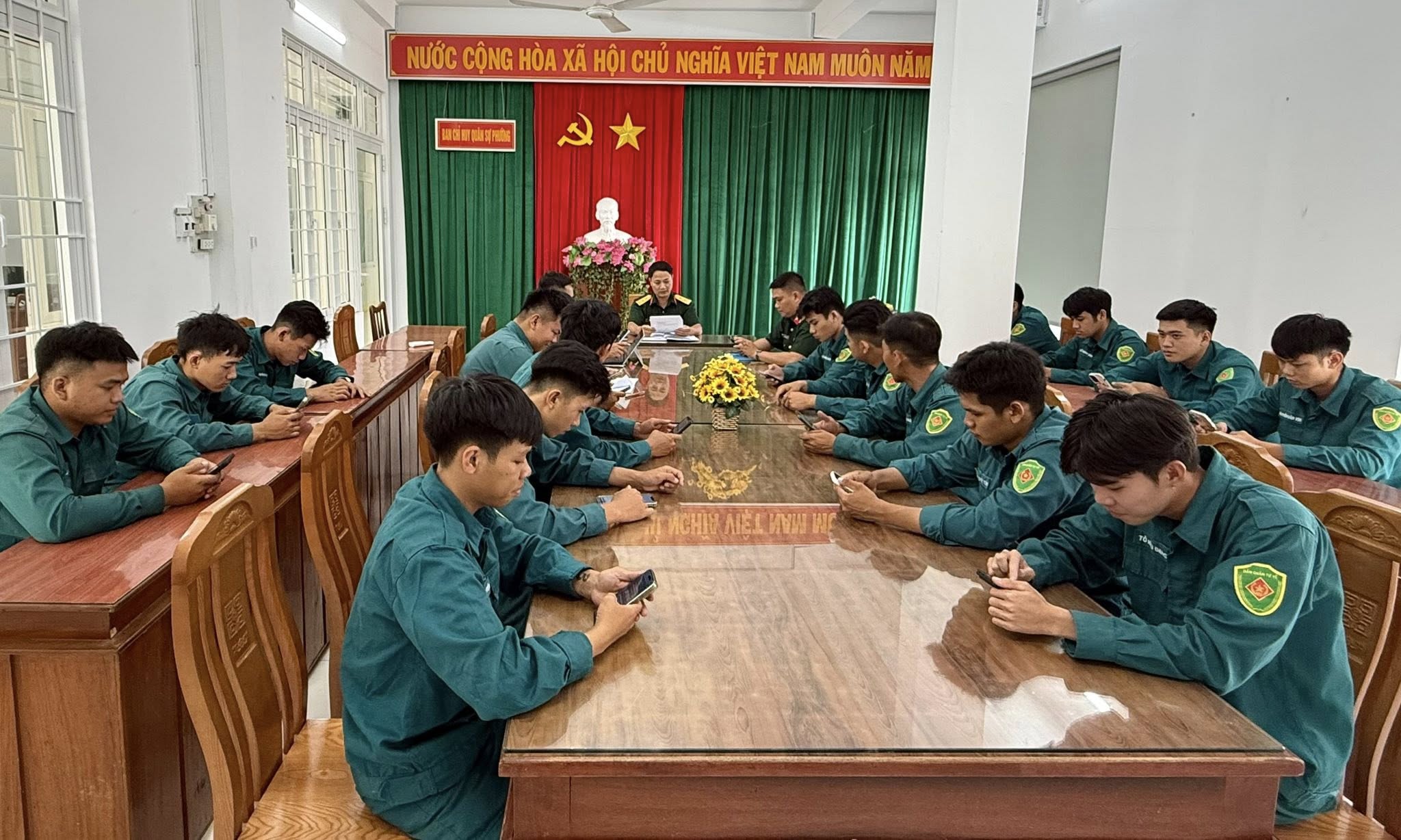 Ban CHQS phường Sông Cầu hưởng ứng Cuộc thi trực tuyến tìm hiểu về khoa học, công nghệ, đổi mới sáng tạo và chuyển đổi số tỉnh Đắk Lắk năm 2026