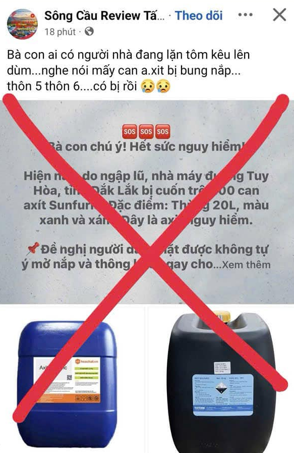 THÔNG BÁO V/v xuất hiện thông tin sai sự thật liên quan đến sự cố môi trường trên địa bàn