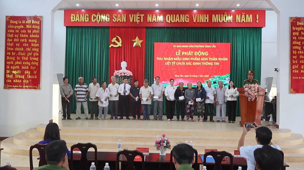 Sông Cầu:  Phát động thu nhận mẫu sinh phẩm ADN thân nhân liệt sĩ chưa xác định được thông tin trên địa bàn