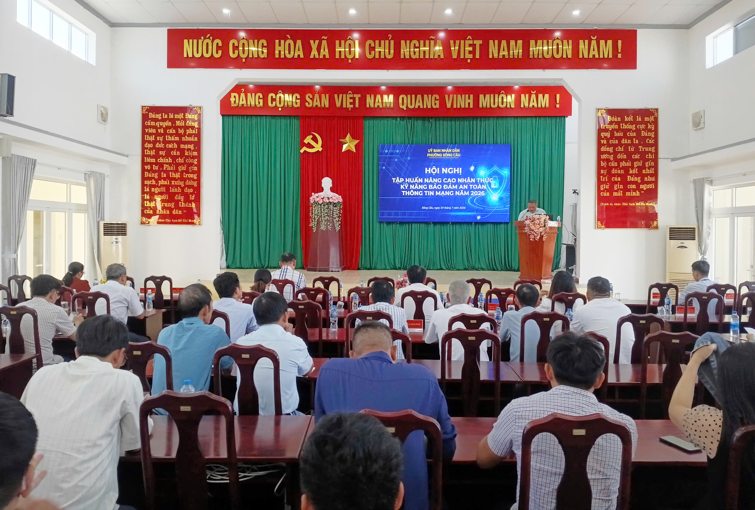 UBND phường Sông Cầu tổ chức tập huấn nâng cao nhận thức, kỹ năng bảo đảm an toàn thông tin mạng năm 2026